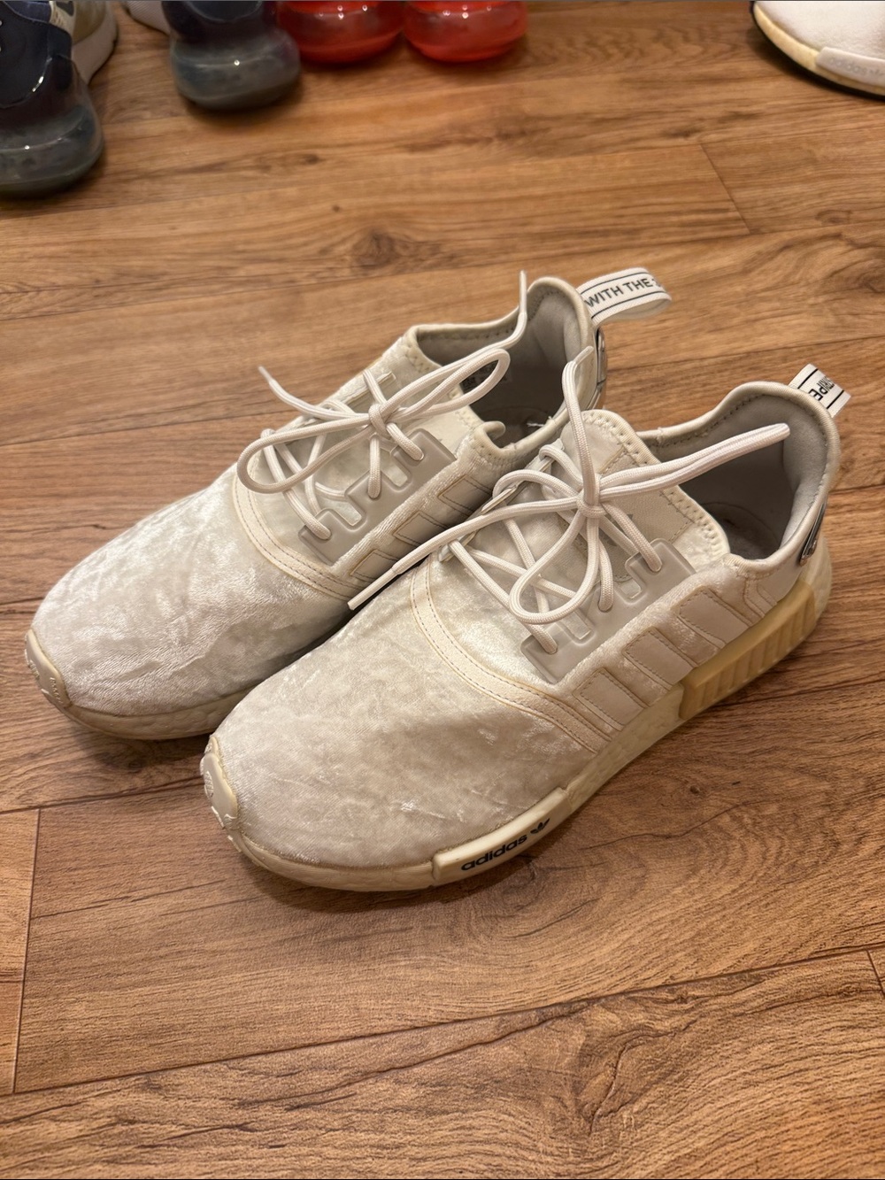 adidas NMDOff-White Cream Neutral Sneakers